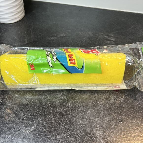 2005 NEW 3M Scotch‎ Brite Roller Mop Refill Cleaning & Scrubber Double Sided - Picture 4 of 8